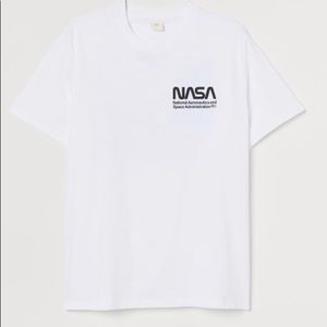 NWOT H&M White NASA Tshirt